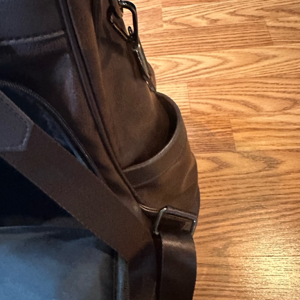 Brown Backpack Purse - image 6